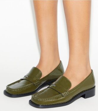 Loafers med fyrkantig tå