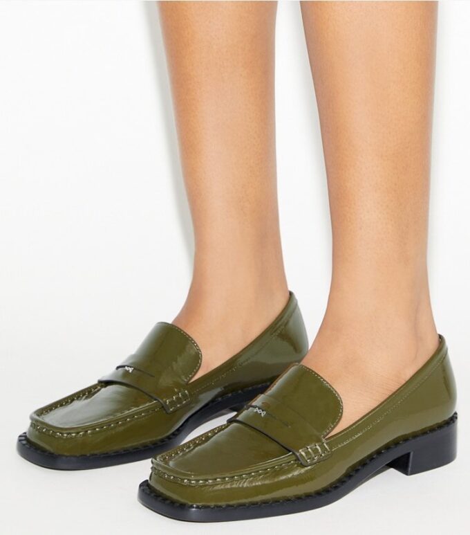 Loafers med fyrkantig tå Loafers med fyrkantig tå