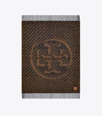Logo Stripe Bouclé Blanket