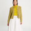 Marmorerad cardigan med rund hals Marmorerad cardigan med rund hals