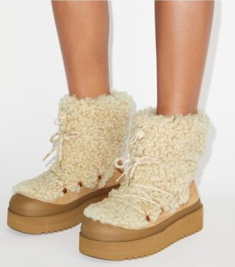 Mellow Shearling snörkänga