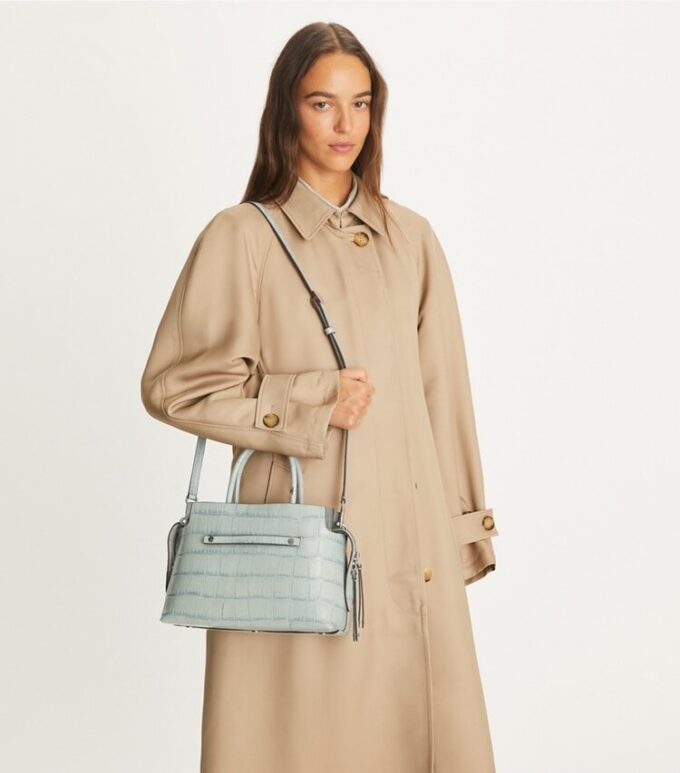 Mercer Croc-Embossed Satchel Mercer Croc-Embossed Satchel