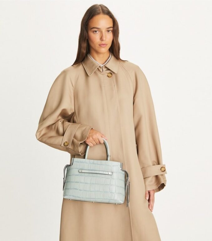 Mercer Croc-Embossed Satchel Mercer Croc-Embossed Satchel