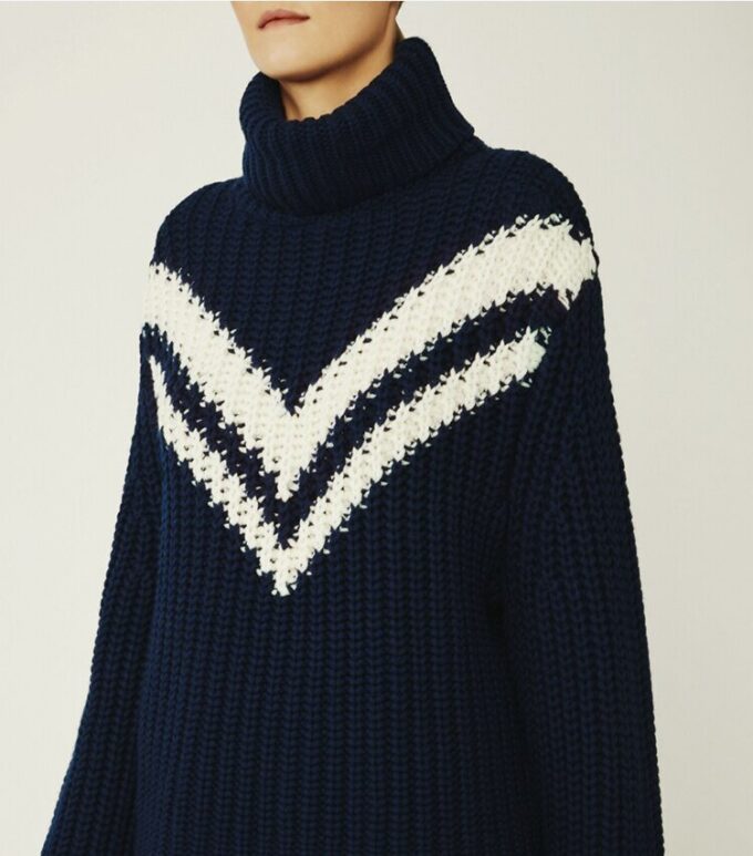 Merino Chevron Turtleneck Sweater Merino Chevron Turtleneck Sweater