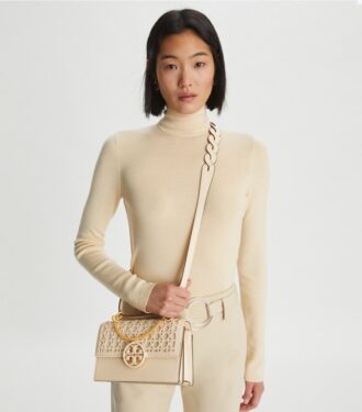 Miller Basket-Weave liten axelväska med lock