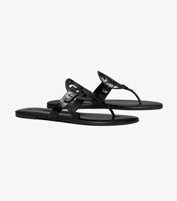 Miller mjuka sandaler i lackläder, smala Miller mjuka sandaler i lackläder, smala
