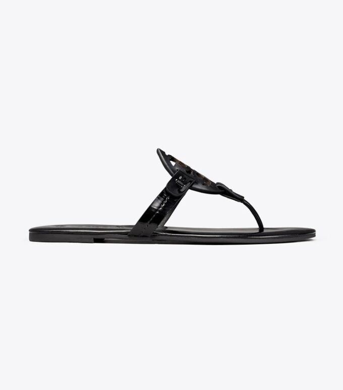 Miller mjuka sandaler i lackläder, smala Miller mjuka sandaler i lackläder, smala