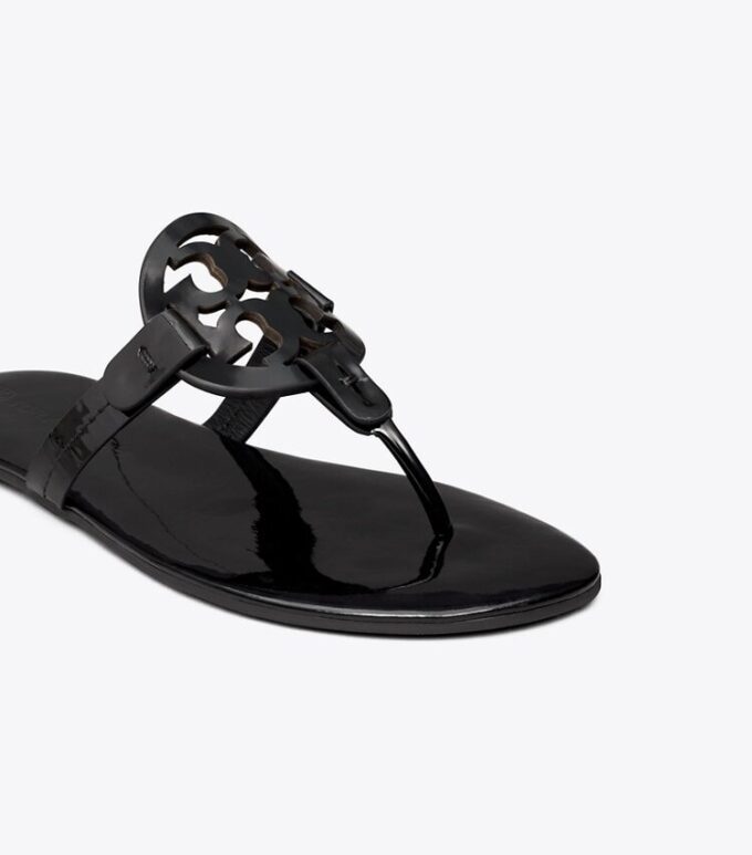 Miller mjuka sandaler i lackläder, smala Miller mjuka sandaler i lackläder, smala