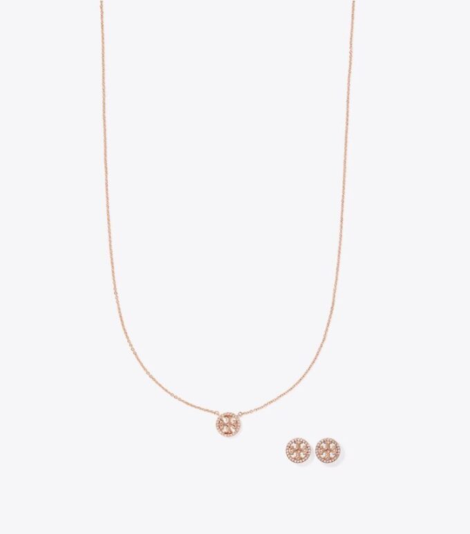 Miller Pavé hänge, halsband och örhängen, presentförpackning Miller Pavé hänge, halsband och örhängen, presentförpackning