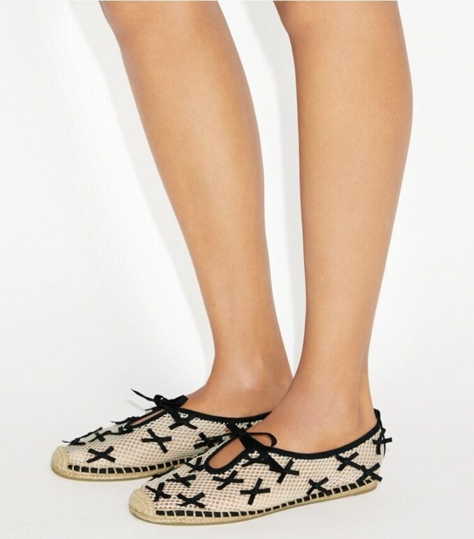 Mini Bow Mesh Espadrille