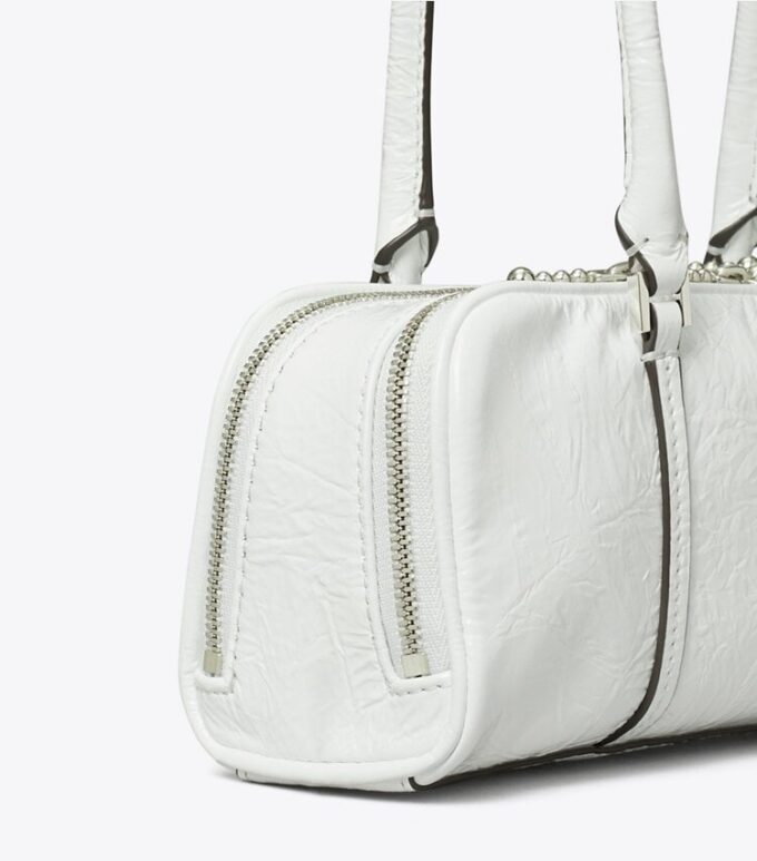 Mini Crinkle Leather Marshmallow Satchel Mini Crinkle Leather Marshmallow Satchel