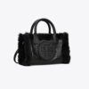Mini Ella Patent Shearling Tote
