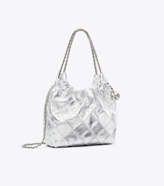 Mini Fleming Metallic Hobo Bag