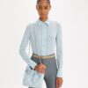 Mini Fleming mjuk denim hobo-väska Mini Fleming mjuk denim hobo-väska