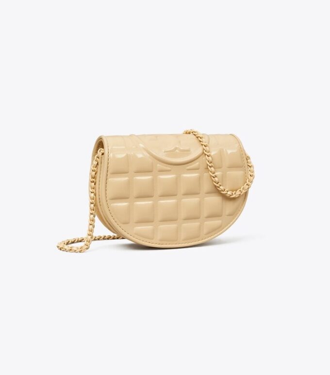 Mini Fleming Patent Square Quilt Crossbody