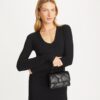 Mini Kira Diamond Quilt Pavé Logo Top-Handle Crossbody Mini Kira Diamond Quilt Pavé Logo Top-Handle Crossbody