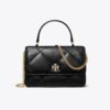 Mini Kira Diamond Quilt Pavé Logo Top-Handle Crossbody Mini Kira Diamond Quilt Pavé Logo Top-Handle Crossbody