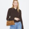 Mini Lee Radziwill-väska med topphandtag och fransar i mocka Mini Lee Radziwill-väska med topphandtag och fransar i mocka