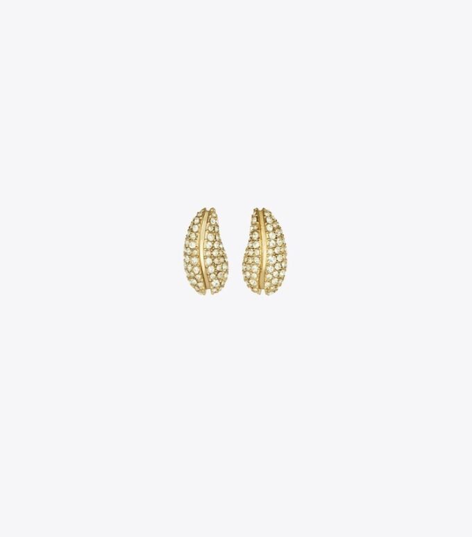 Mini Pierced Pavé Örhängen