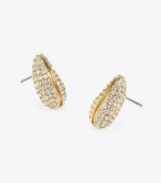 Mini Pierced Pavé Örhängen