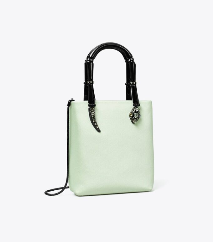 Mini Satin Snake Handle Tote Mini Satin Snake Handle Tote