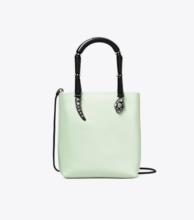 Mini Satin Snake Handle Tote Mini Satin Snake Handle Tote