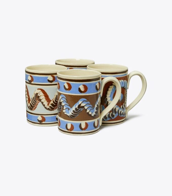 Mochaware-mugg, set om 4 Mochaware-mugg, set om 4