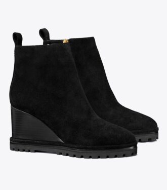 Mocka Logo Lug Sole Wedge Boot Mocka Logo Lug Sole Wedge Boot