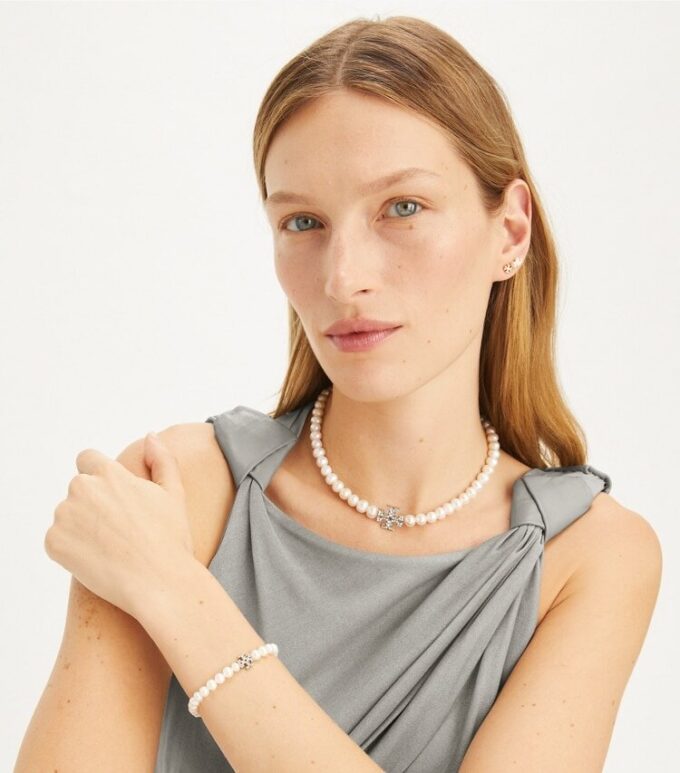 Moondance Pearl And Pavé Halsband