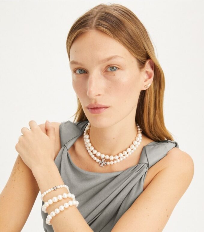 Moondance Pearl And Pavé Halsband