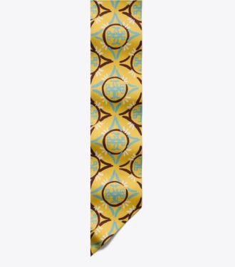 Mosaic Monogram dubbelsidig silkeslips