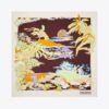 Palm Tree Postcard Oversized Silk Square Scarf Palm Tree Postcard Oversized Silk Square Scarf