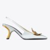 Patos ojämna slingback-klack Patos ojämna slingback-klack