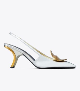 Patos ojämna slingback-klack