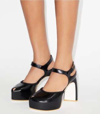 Peep-Toe-sandaler med plattform