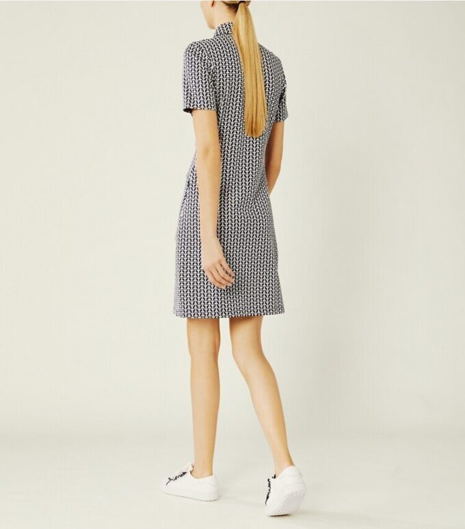 Performance Jacquard Color-Block Dress