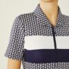 Performance Jacquard Color-Block Dress