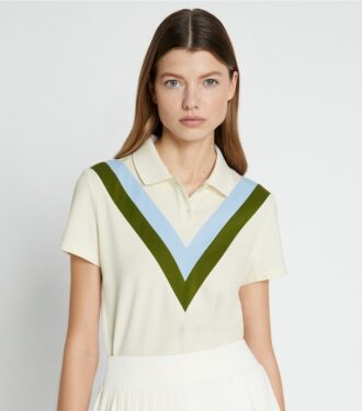 Performance Piqué Chevron Polo Performance Piqué Chevron Polo
