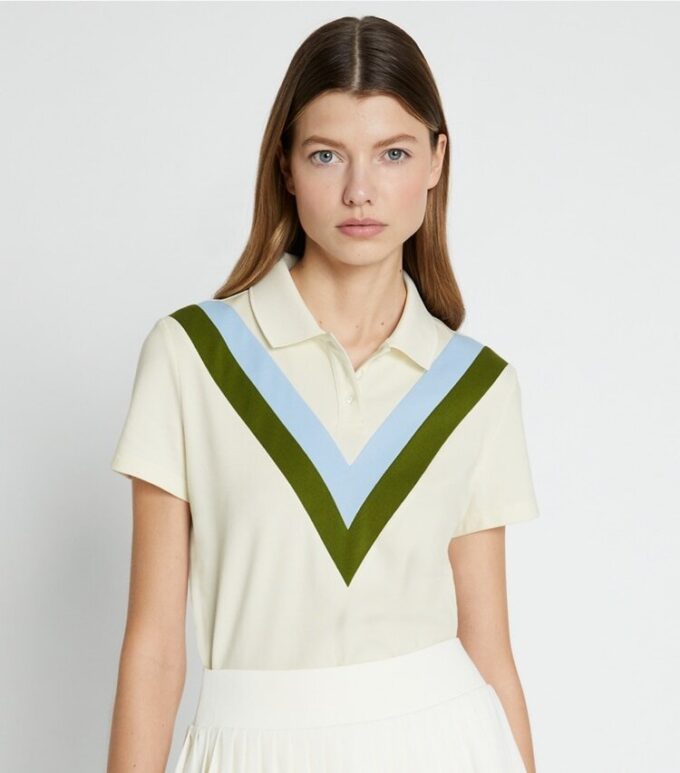 Performance Piqué Chevron Polo Performance Piqué Chevron Polo