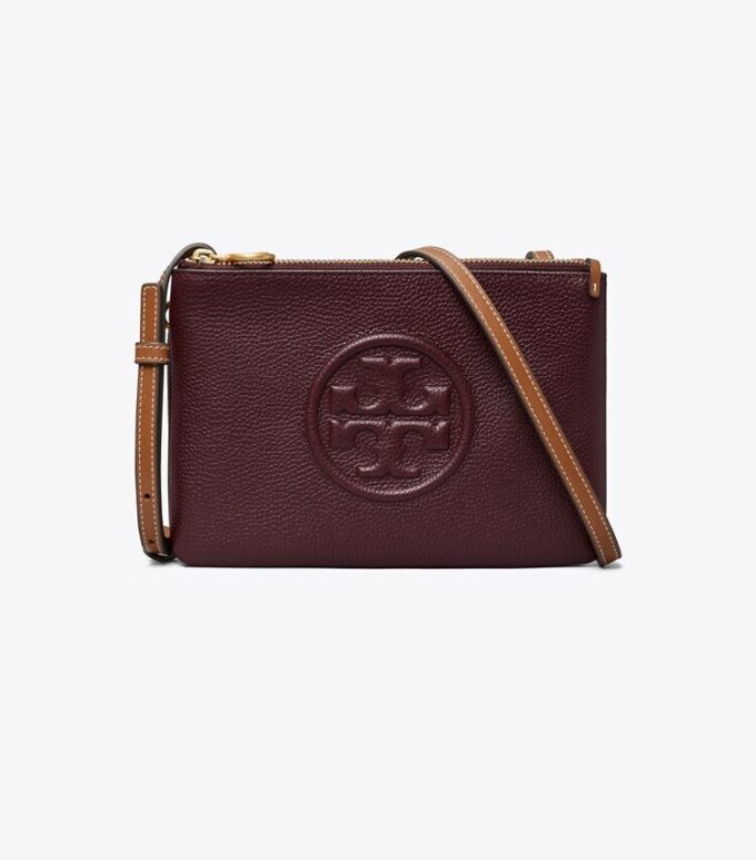 Perry Bombé Crossbody med dubbel dragkedja Perry Bombé Crossbody med dubbel dragkedja