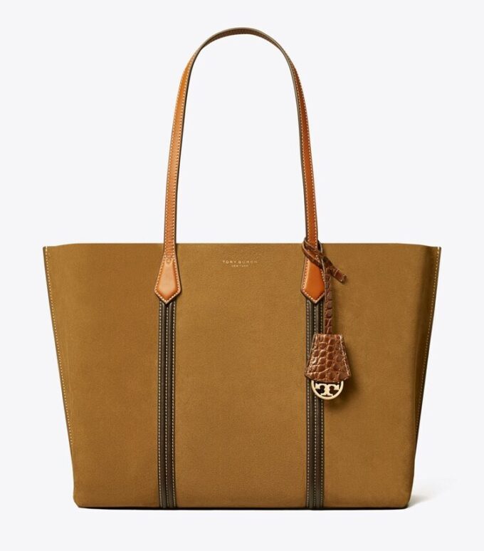Perry Suede Triple-Compartment Tote Perry Suede Triple-Compartment Tote