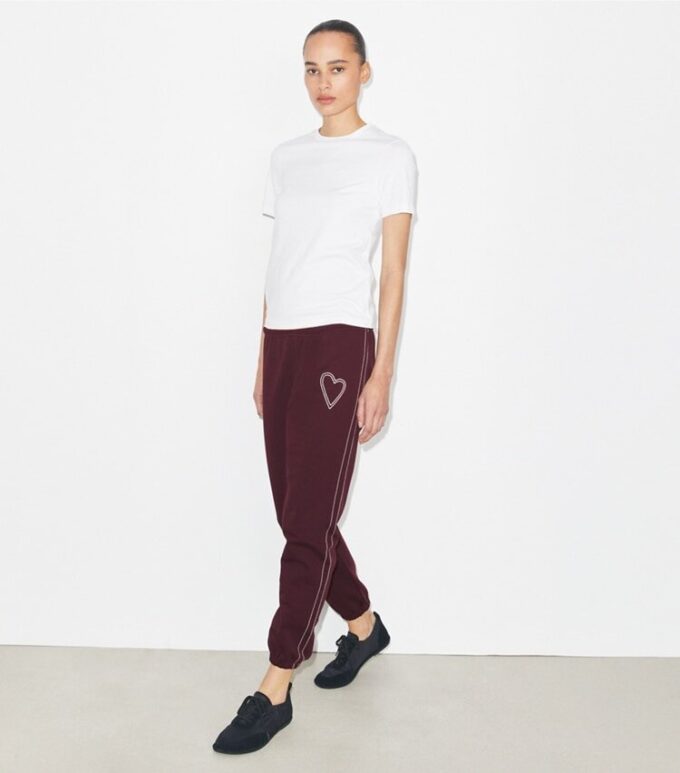 Pick Stitch Heart French Terry Sweatpant Pick Stitch Heart French Terry Sweatpant
