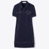 Pick Stitch Stretch Polo Dress