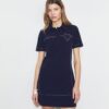 Pick Stitch Stretch Polo Dress
