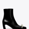 Pierced-ankelboots med klack Pierced-ankelboots med klack