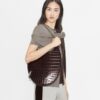 Pierced Croc-Embossed Bag Pierced Croc-Embossed Bag