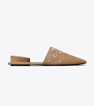 Pierced Crystal Mule