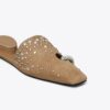 Pierced Crystal Mule