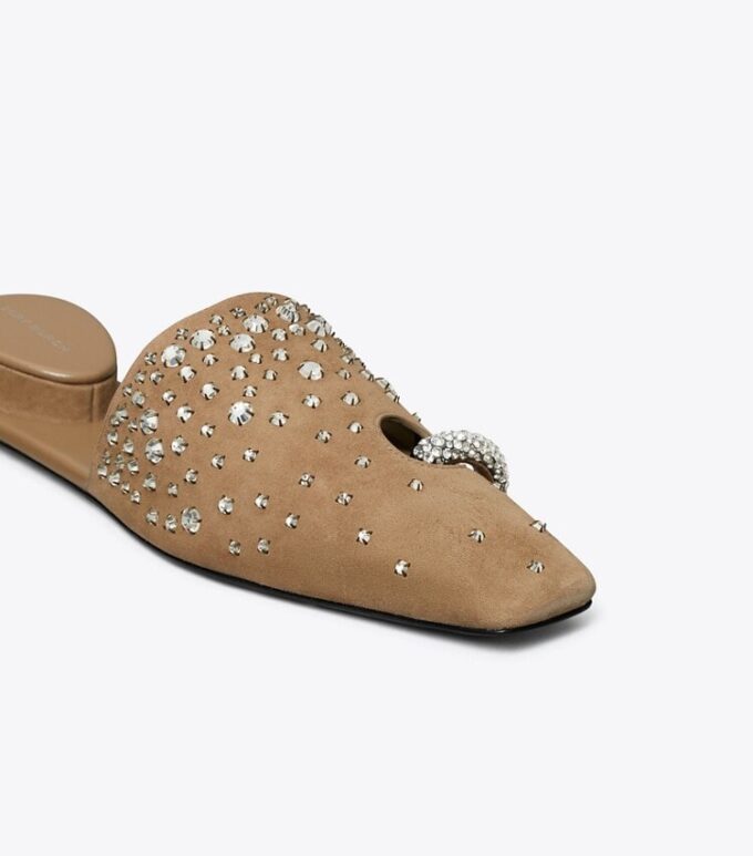 Pierced Crystal Mule