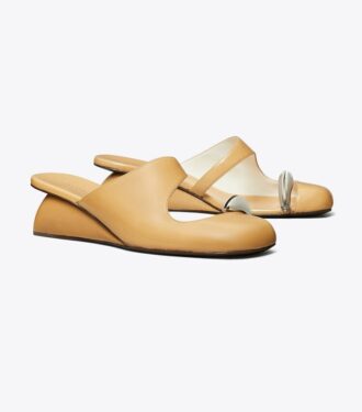 Pierced Mule Wedge